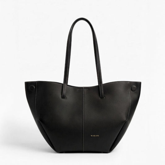 Vegane Handtasche EMALIA in Schwarz von MAKANI