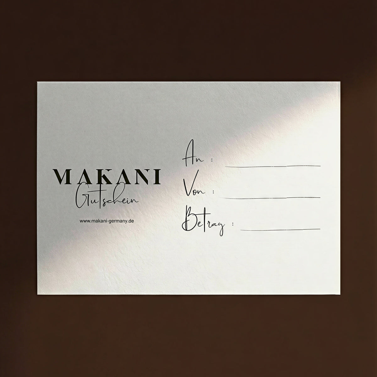 _MAKANI Geschenkgutschein